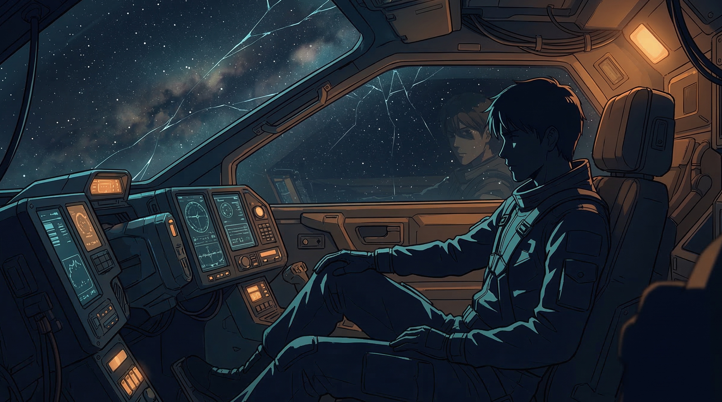 Colony ship cockpit scene preview